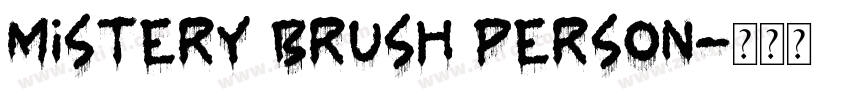 Mistery Brush Person字体转换